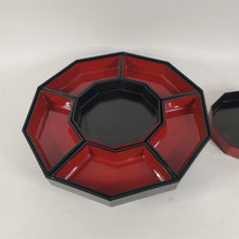 Load image into Gallery viewer, Asian Lacquerware Lazy Susan/Turntable w/6 Removable Trays &amp; Center Box