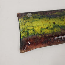 Load image into Gallery viewer, Vintage Lenoy Abstract Rectangular Glass Tray Israel 11-1/2"x4-5/8"
