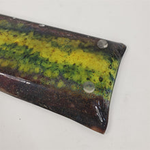 Load image into Gallery viewer, Vintage Lenoy Abstract Rectangular Glass Tray Israel 11-1/2"x4-5/8"