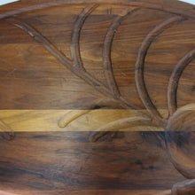Load image into Gallery viewer, Bruce Fox Oval Wood Cutting Serving Tray w/Juice Groove Metal Fish Handles