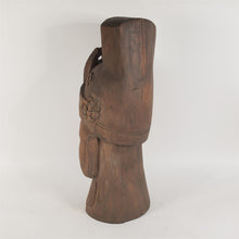 Load image into Gallery viewer, Hand Carved Wooden Buddha Head 17-1/2" Tall