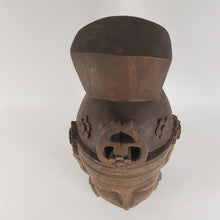 Load image into Gallery viewer, Hand Carved Wooden Buddha Head 17-1/2" Tall