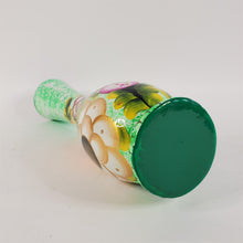 Load image into Gallery viewer, Hand painted UV Reactive Neon Colors Floral Talavera Vase 14"H