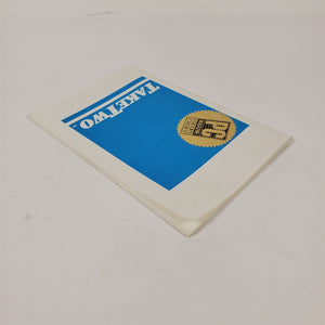 Vintage 1987 Original TakeTwo User Manual Version 1 Backup Software
