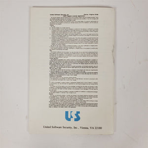 Vintage 1987 Original TakeTwo User Manual Version 1 Backup Software