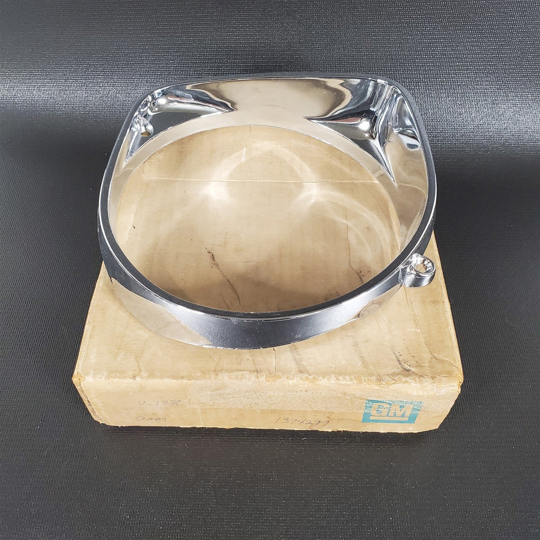 66 1966 Buick Electra Lesabre LH Inner Headlight Bezel Trim Ring 1374297 #1 NOS