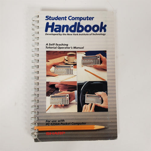 Rare Student Computer Handbook For Use w/ Sharp PC1250A Pocket Computer