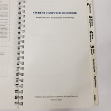 Load image into Gallery viewer, Rare Student Computer Handbook For Use w/ Sharp PC1250A Pocket Computer