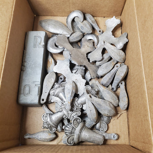 38+ Pounds Clean Scrap Letterpress MISC & Wheel Weights melt for sinkers ,shot..