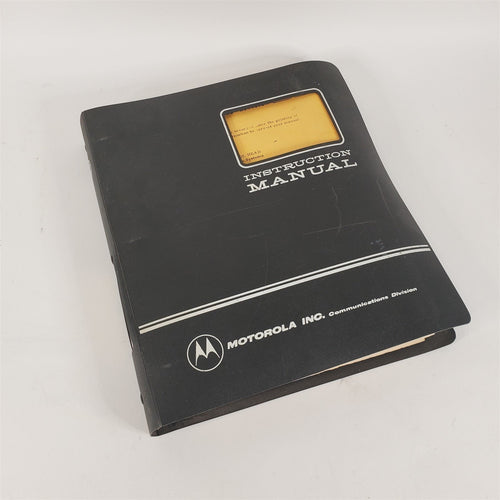 Rare Motorola Pulsar UHF Mobile Radiotelephone Instruction & Service Manual