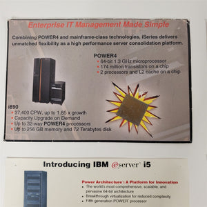 Collectible IBM iSeries i Power Chip Sample Cards Power4 Power5 Power6 Power7