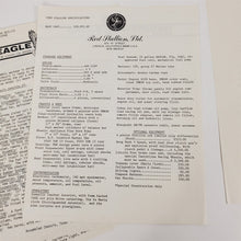Load image into Gallery viewer, Vtg 1980 Silver Classic Coachcraft Stallion &amp; Eagle American Cobra Documentation