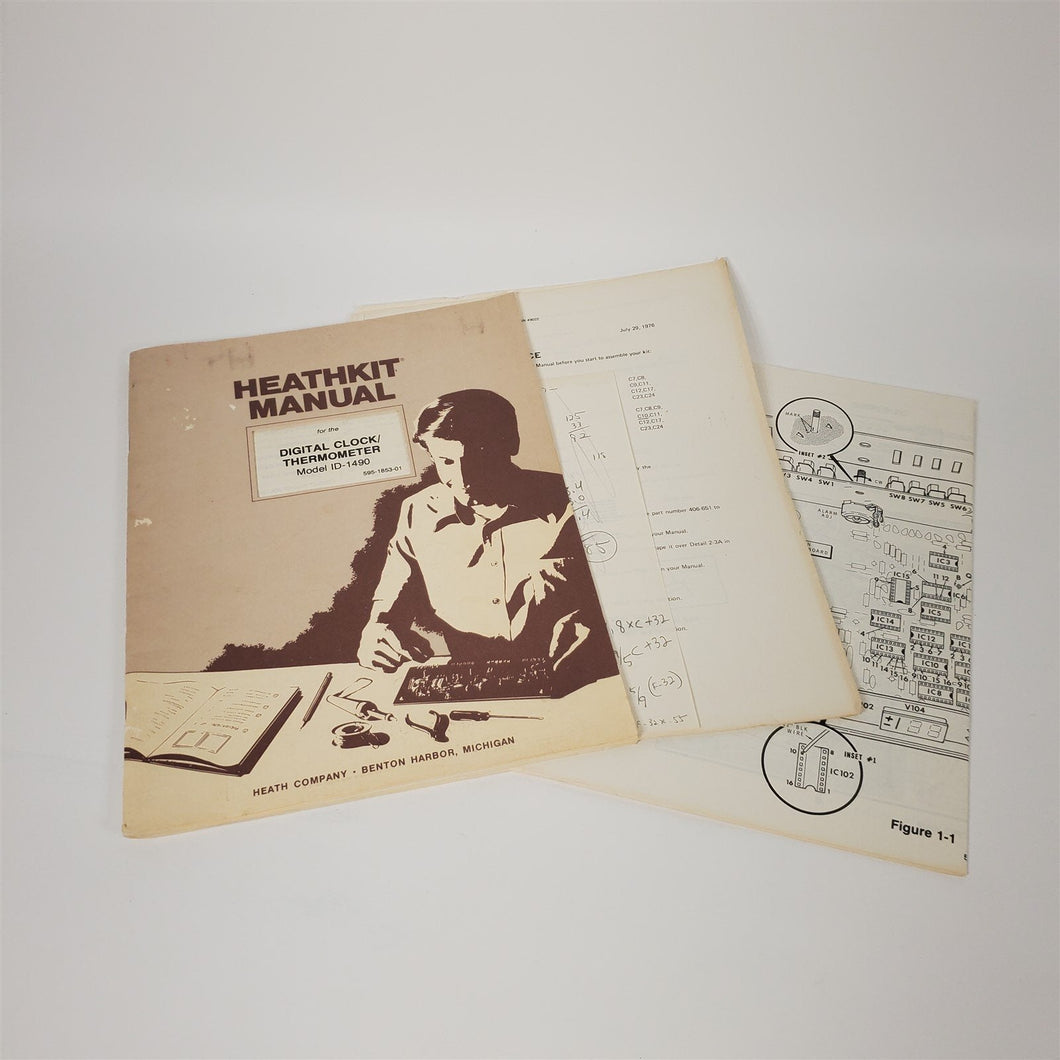 Heathkit Manual: Digital Clock / Thermometer ID-1490 595-1853-01