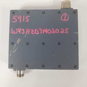 1-2 GHz Bandpass Filter HP 8430A Rejection DC to 20 GHz, 50-45DB