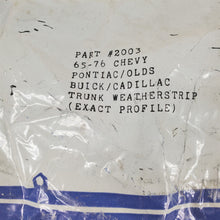 Load image into Gallery viewer, 64-77 Buick Cadillac Chevy Olds Pontiac Trunk Weatherstrip Softseal SS2003 2003