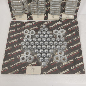 Ford Flathead 48-Stud Chrome Engine Bolt & Acorn Nut Kit CY-Chrome AK175A