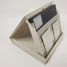 Load image into Gallery viewer, Vtg Original Radio Shack 8 Inch Diskette Case &amp; 9 Tandy Double-Sided Diskettes