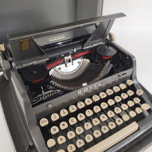 Load image into Gallery viewer, Vintage 1955 Portable Typewriter Royal Quiet De Luxe Model AC SN 3096134 Works