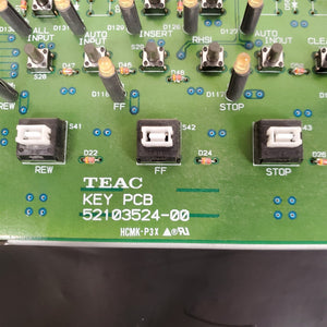 Key & Meter PCBs for Tascam DA-88 Digital Recorder TEAC 52103524-00 52103525-00