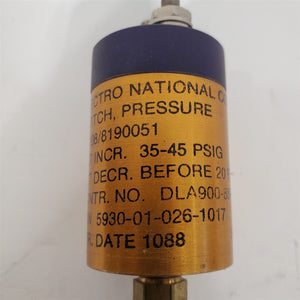 NOS Liquid Pressure Increase Switch 20-40 PSIG Electro National 8190051