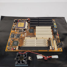 Load image into Gallery viewer, Vintage 1993 Motherboard w/ Gold Cyrix 686MX 6x86 MX-PR200 Processor CPU TxPro