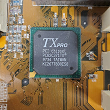 Load image into Gallery viewer, Vintage 1993 Motherboard w/ Gold Cyrix 686MX 6x86 MX-PR200 Processor CPU TxPro