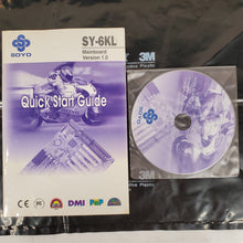 Load image into Gallery viewer, Vintage 1998 Slot 1 Computer Motherboard SIMM72 SOYO SY-6KL w/Manual &amp; Driver CD