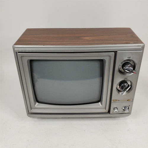 Vintage 1986 GE B-0904 Portable Color TV Television General Electric 9.5 Inch