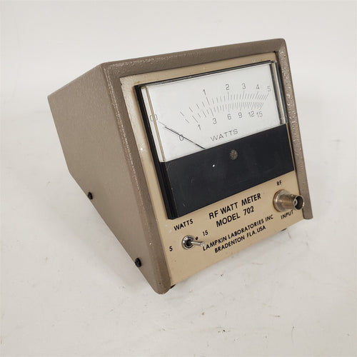 RF Watt Meter Wattmeter Switchable 0-5 / 0-15 Watts Rare HTF Lampkin Model 702