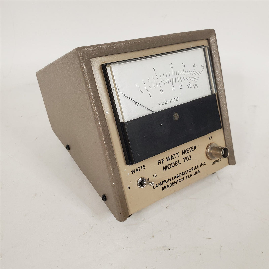RF Watt Meter Wattmeter Switchable 0-5 / 0-15 Watts Rare HTF Lampkin Model 702