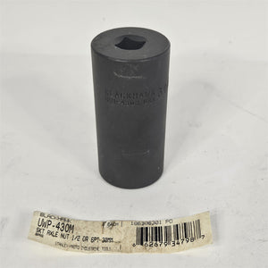 6Pt. 30mm 1/2" Drive Axle Nut Impact Socket Blackhawk UWP-430M Black Oxide