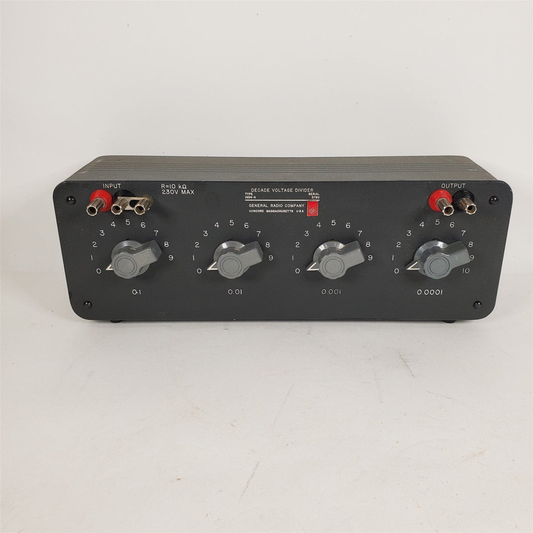 Vtg Decade Voltage Divider 4-Dial 0.0001 to 1.0000 V. Ratio General Radio 1454-A