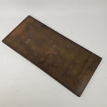 Load image into Gallery viewer, Antique Letterpress Printer Block Type Galley Tray 24"x 11" Brass Unknown Brand