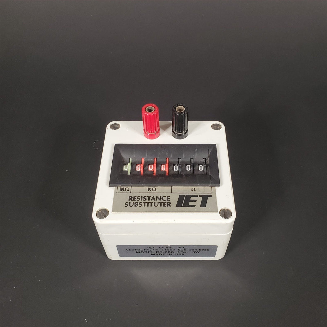 Vintage Resistance Substituter Decade Box 0-9,999,999Ω Ohms IET Labs RS-200