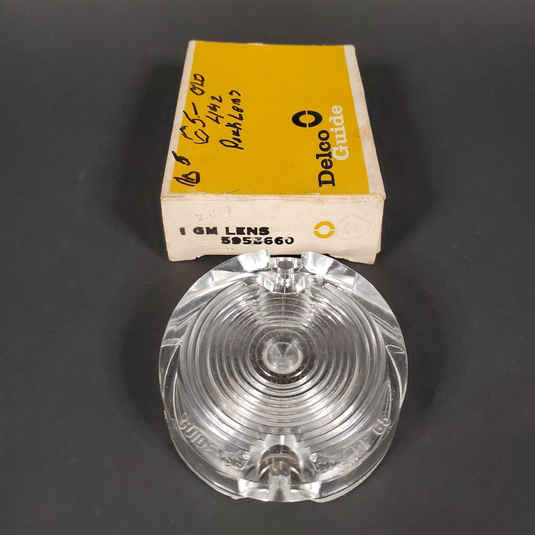 65 1965 Oldsmobile F85 Parking Lamp Lens GM 5955660 Guide 33 SAE DP 65 NOS