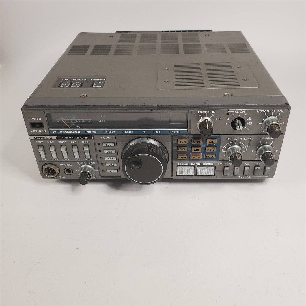 HF High Frequency Ham Radio Transceiver Kenwood TS-430S w/ YK-88S Filter AS-IS