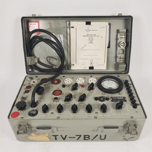 Vintage US Army TV-7B/U Tube Tester Forway Industries Calibrated?