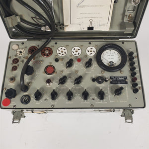 Vintage US Army TV-7B/U Tube Tester Forway Industries Calibrated?