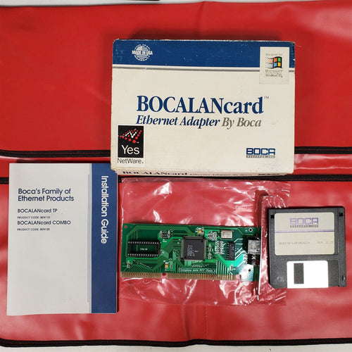 Vintage 1995 Original BOCALANcard ISA LAN Ethernet Card Boca Research