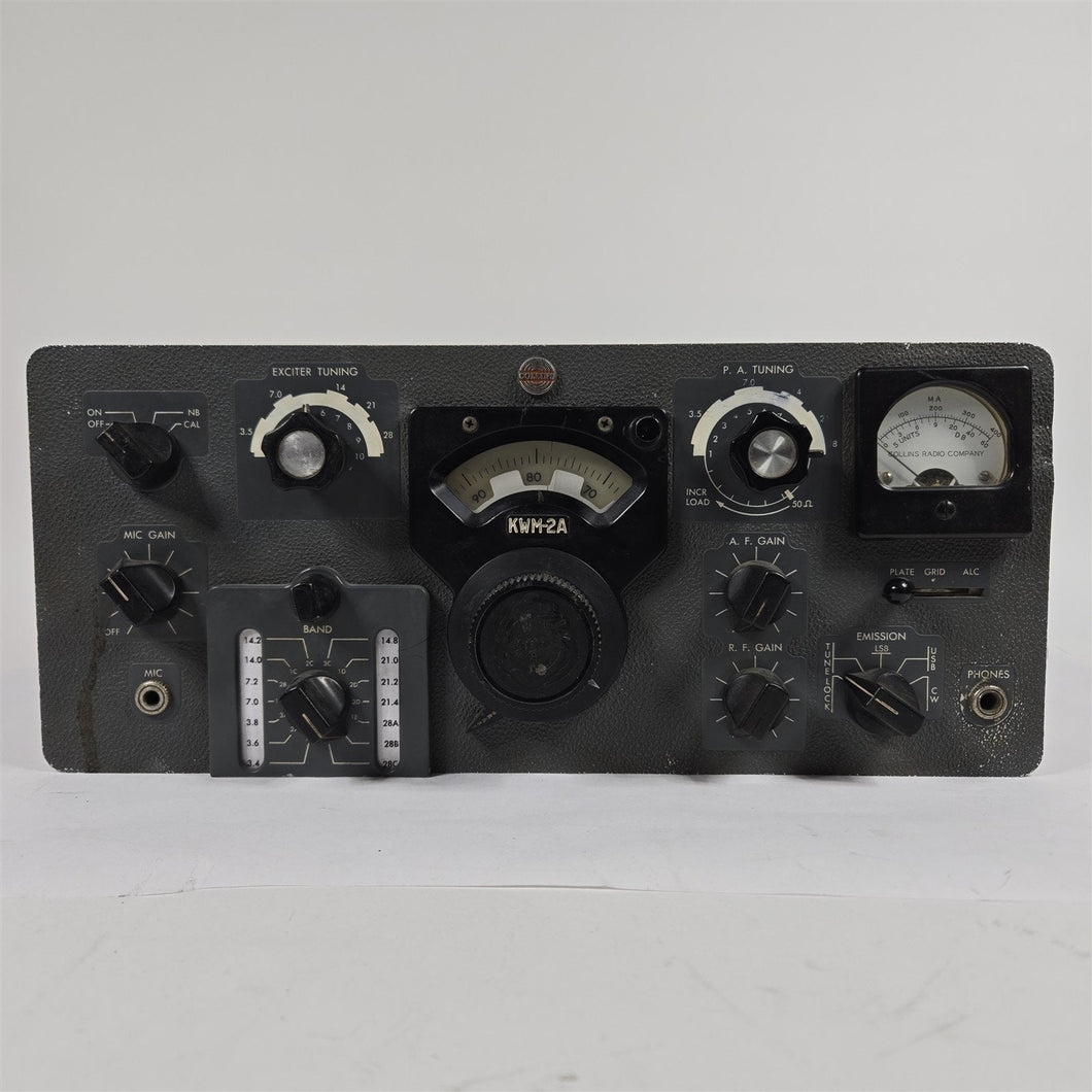 Collins KWM-2A Round Emblem Ham Radio Transceiver SN#MCN 10486 AS-IS