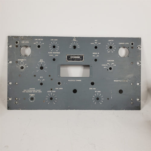 R-390A/URR High Frequency Receiver Faceplate Front Panel Electronic Assistance