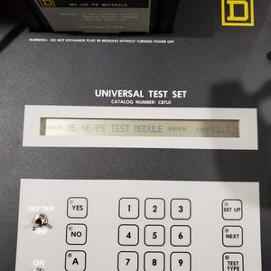 RARE Square D Universal Test Set CBTUI, CBTM3 ME-NE-PE Test Module & Rating Plug