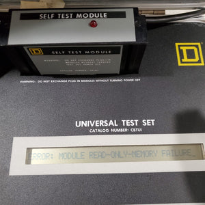 RARE Square D Universal Test Set CBTUI, CBTM3 ME-NE-PE Test Module & Rating Plug