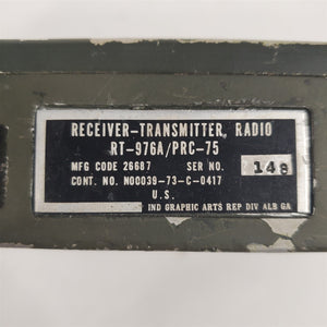 RT-976A/PRC-75 Receiver Transmitter Radio - Untested - AS-IS