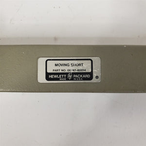 Waveguide WR62 Moving Short HP Agilent 08747-60014 6 inches short travel vernier