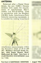 Load image into Gallery viewer, VTG 1956 Discone Antenna Stoddart Aircraft Radio 91291-1 for 91280-1 40-400 MHz