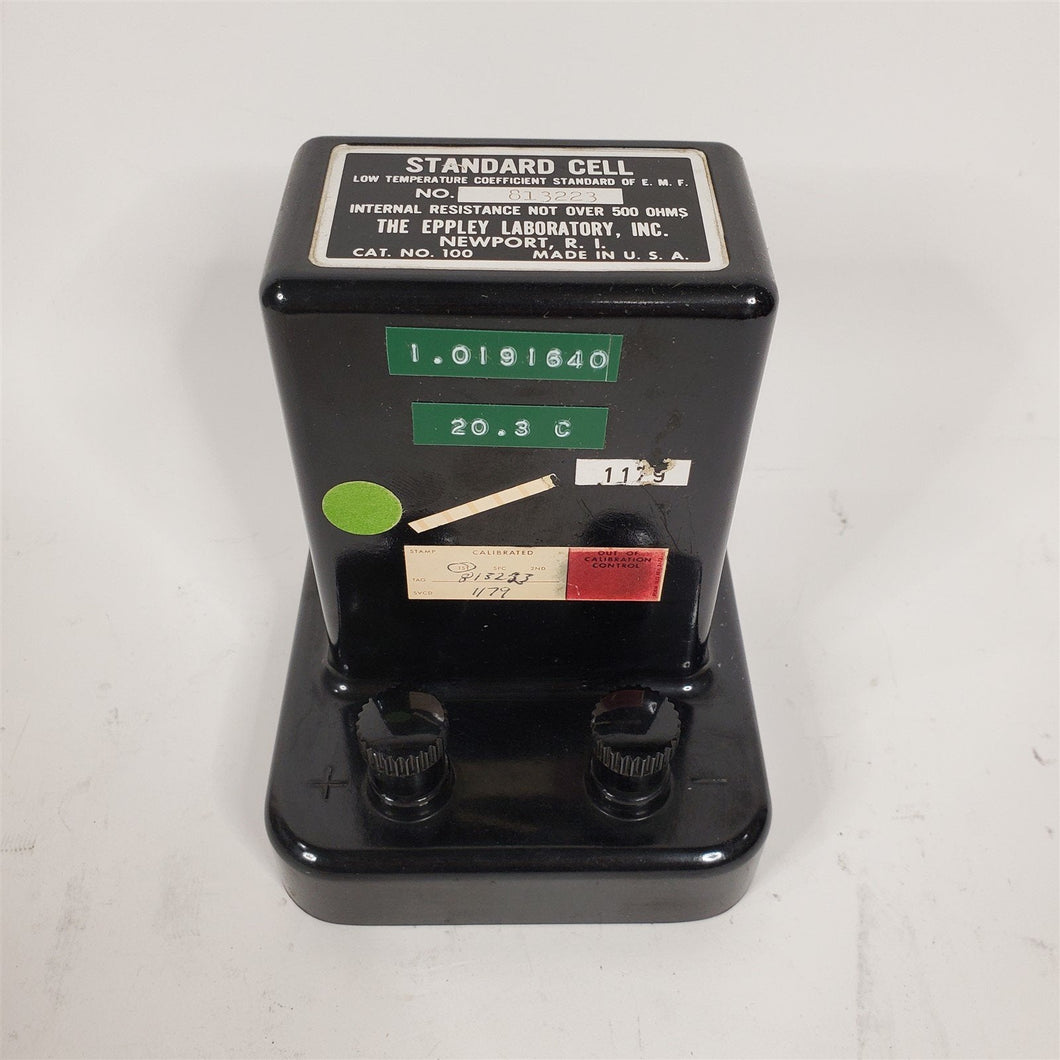 Standard Cell Low Temperature Coefficient of EMF Eppley Laboratory 100 SN 813223