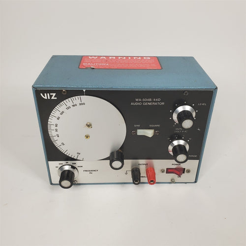 VIZ WA-504B/44D Sine/Square Wave Audio Generator. 20Hz-2MHz.