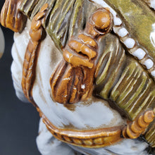 Load image into Gallery viewer, Huge Ceramic Hollywood Regency Elephant Plant Stand / Side Table Made in Italy