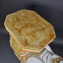 Load image into Gallery viewer, Huge Ceramic Hollywood Regency Elephant Plant Stand / Side Table Made in Italy